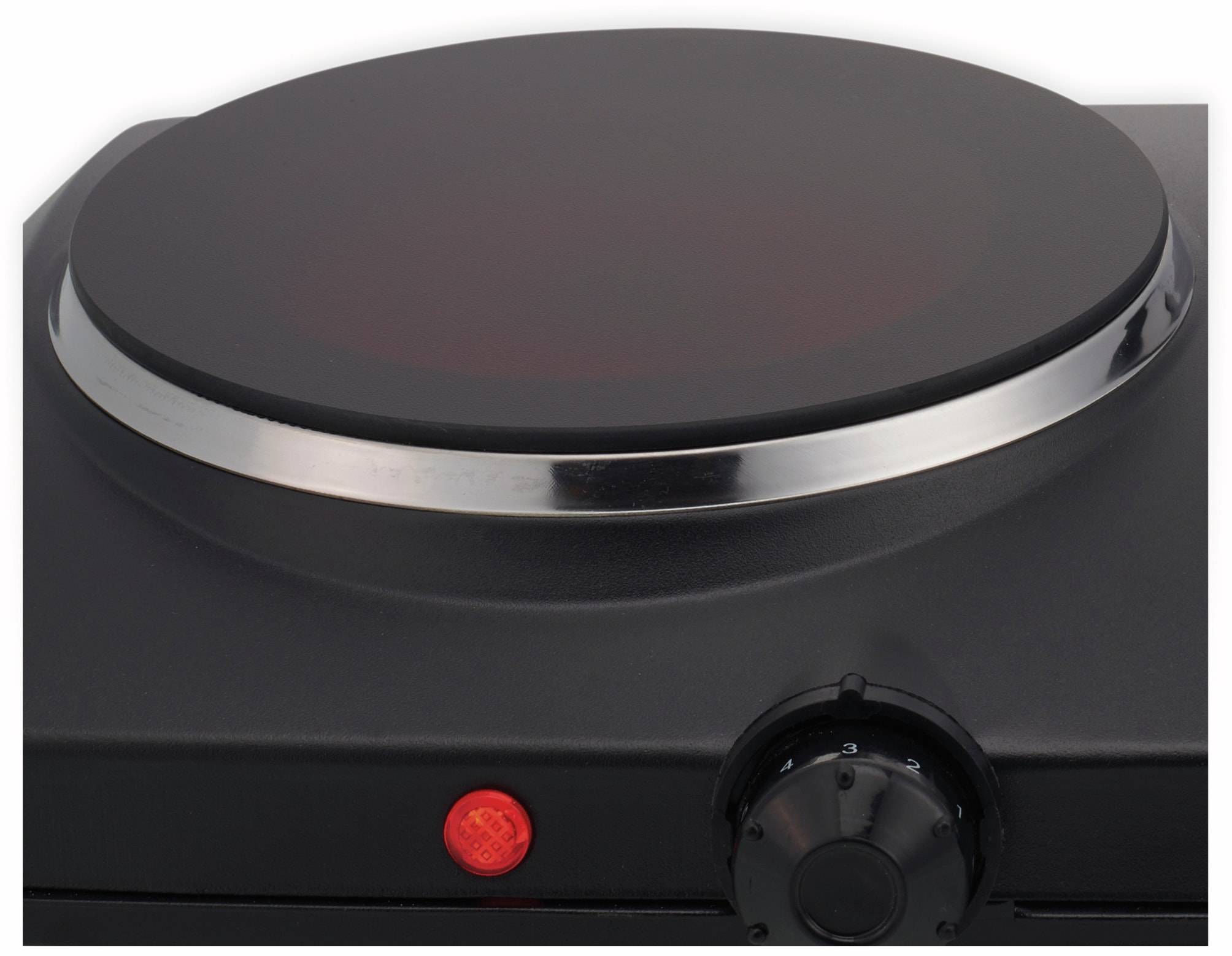 PRINCESS Doppelkochplatte 303021, schwarz, 2000 W