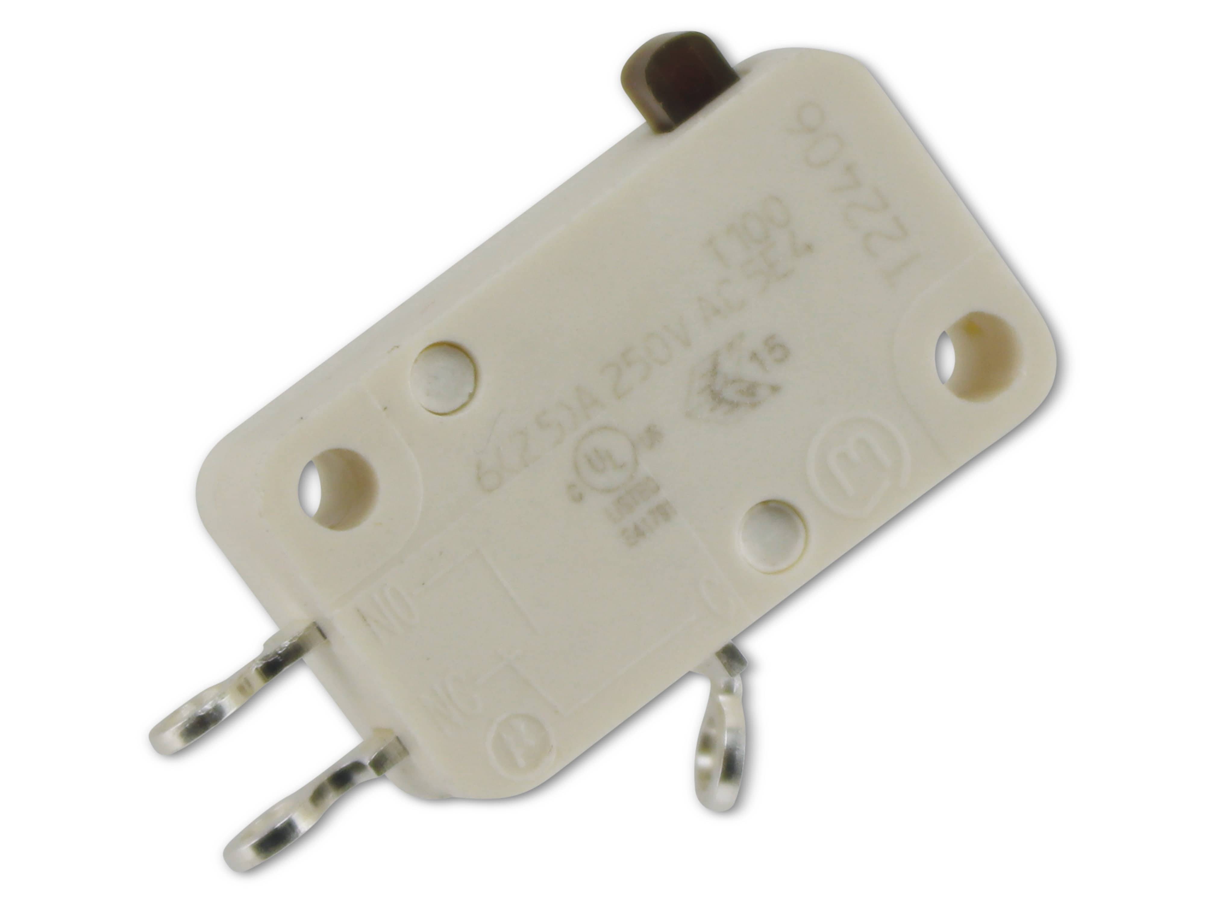 MARQUARDT Mikroschalter, 01004.0402, tastend, 1 x Ein/(Ein), 250 V/AC, 6 A, Lötanschluss