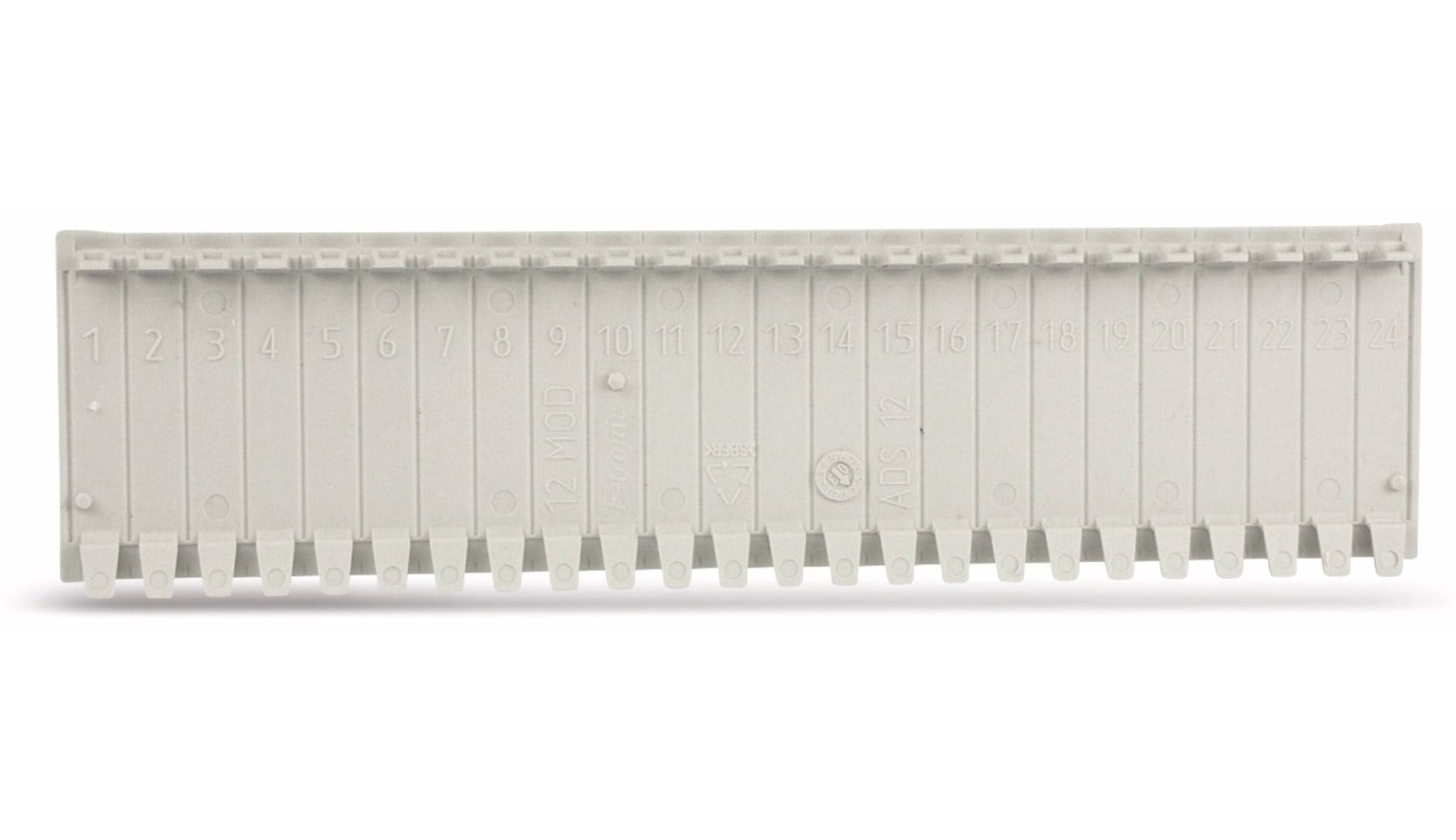 F-TRONIC Abdeckstreifen, 12 Einheiten, lichtgrau