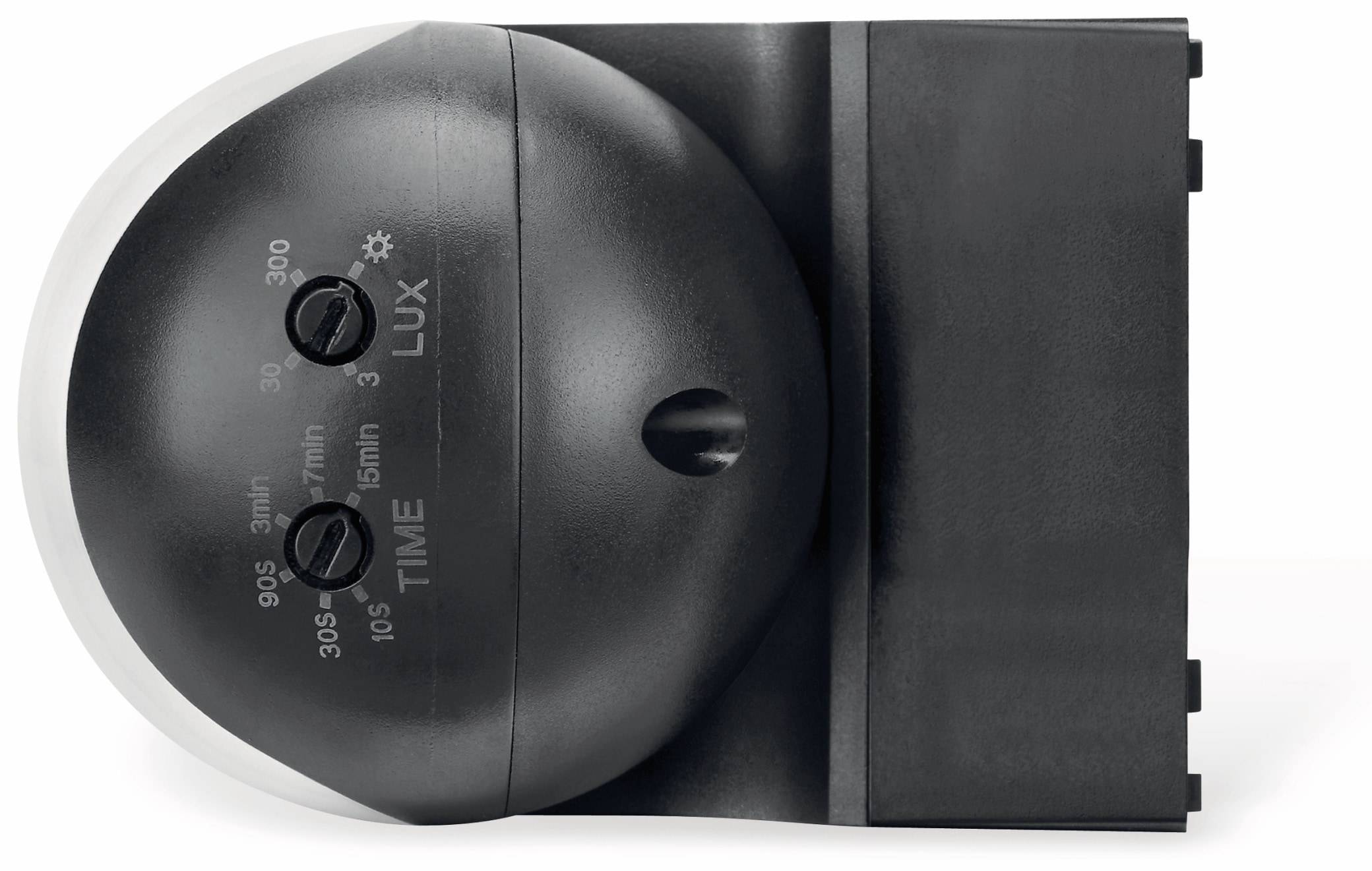 SONERO Bewegungsmelder X-IMS081, 180°, IP44, schwenkbar, schwarz