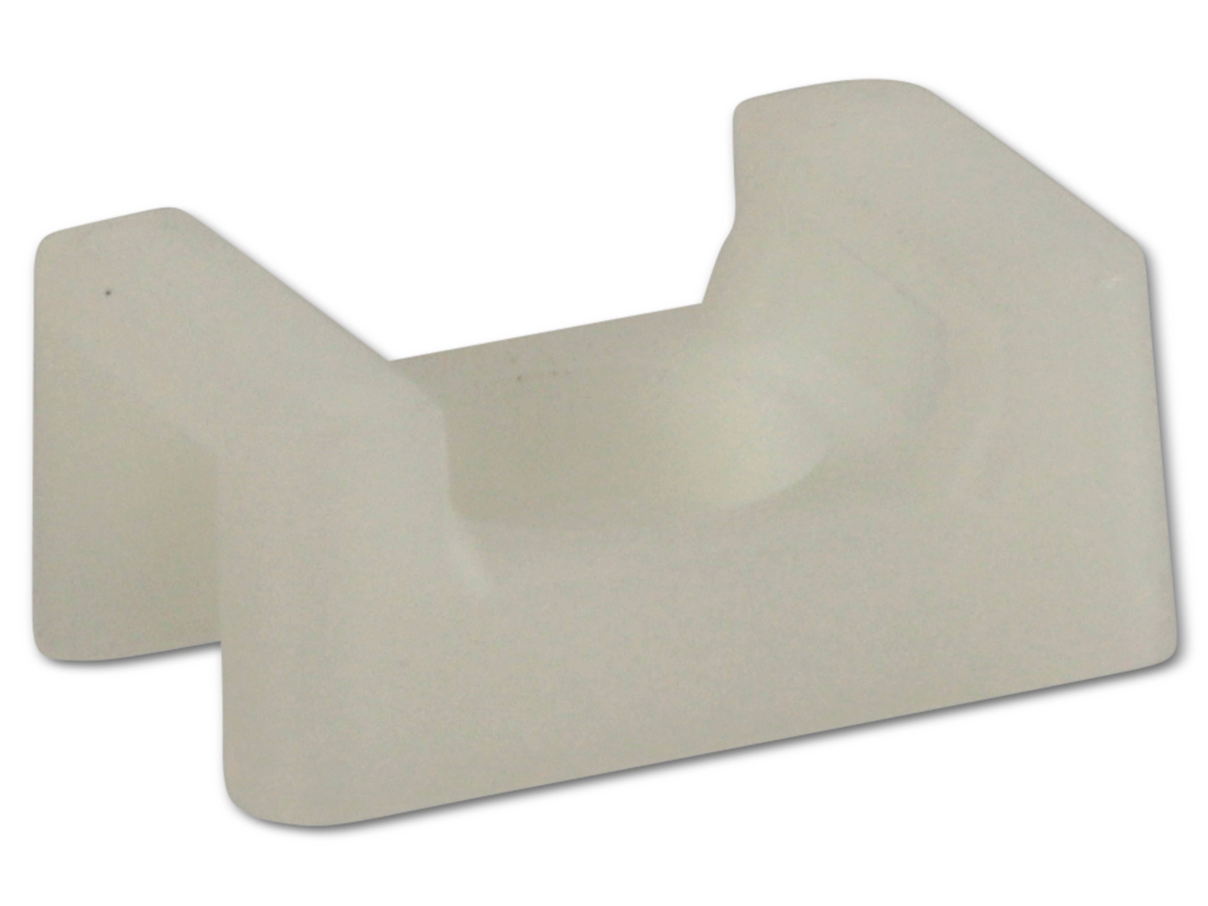 KSS Befestigungssockel schraubbar Polyamid 6.6, Natur, Befestigungsloch 6,3, L=23, B=16, 1 Stück