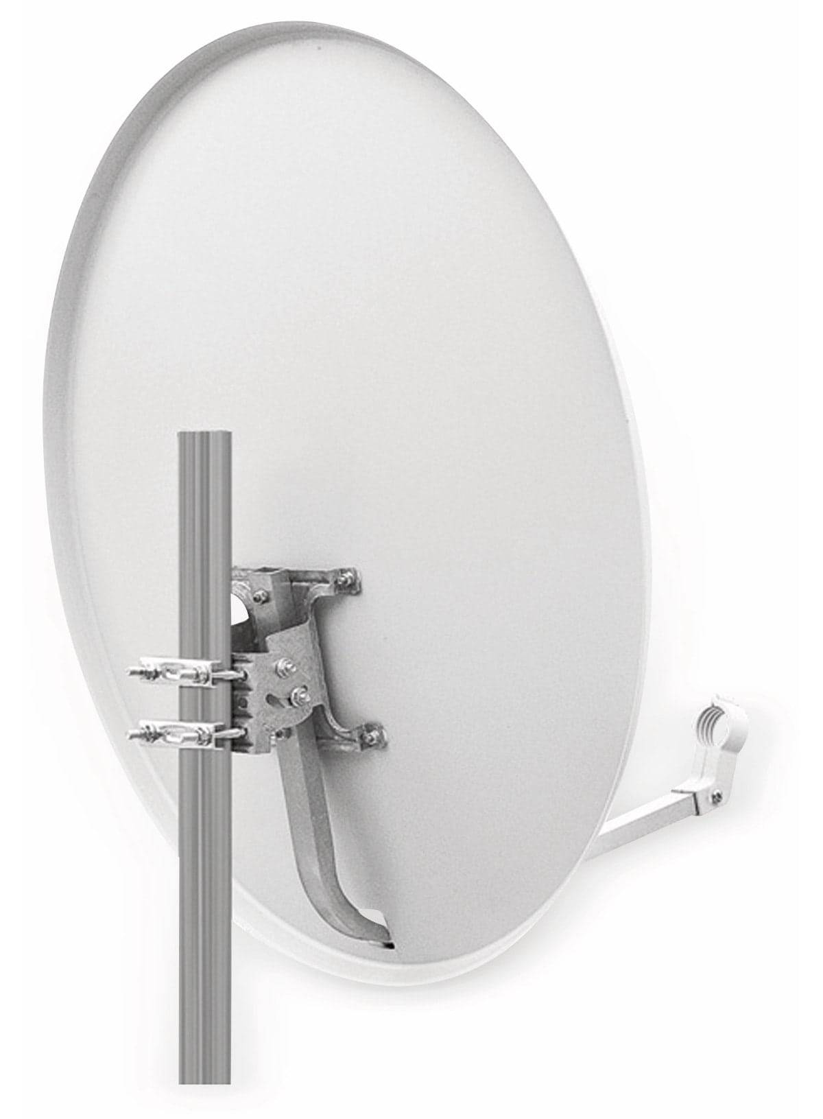 RED OPTICUM Set SAT-Antenne QA60 lichtgrau, mit Twin-LNB