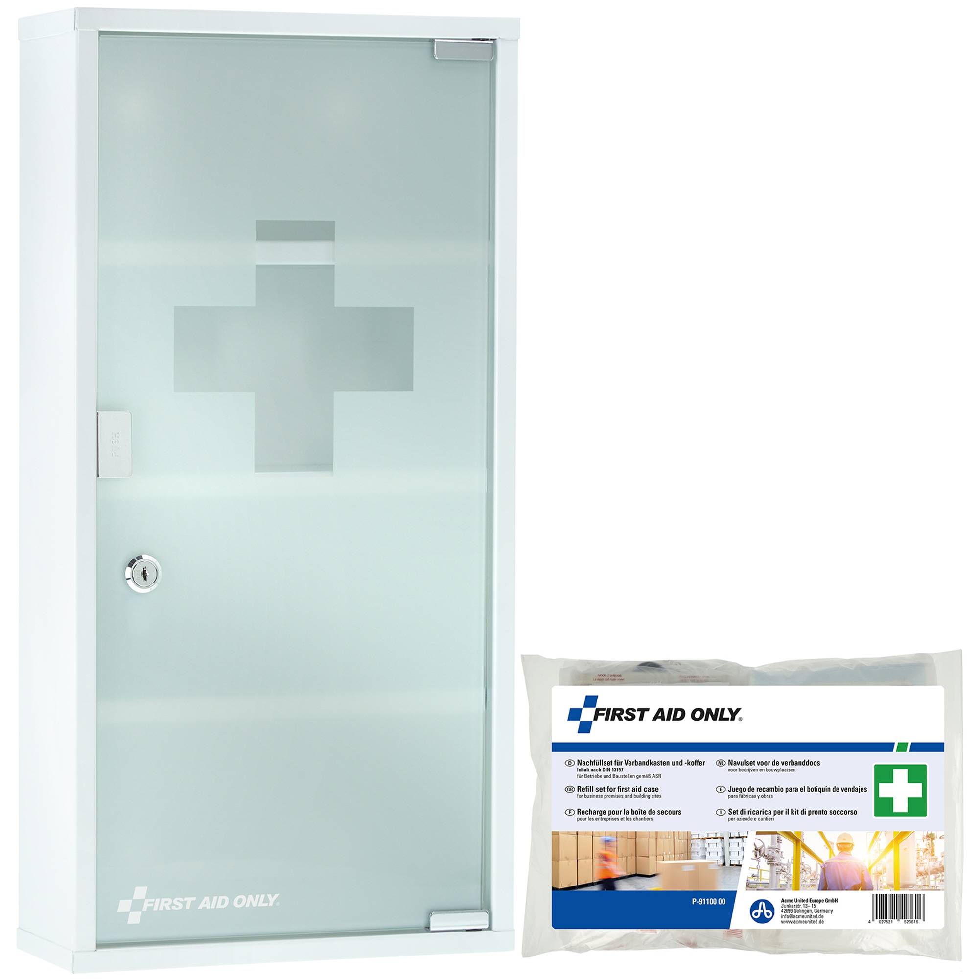 Erste Hilfe Schrank P-10203-13157 30x60x12cm DIN13157 weiß