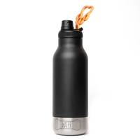 Asobu Buddy, Indoor/Outdoor, 1082 ml, Schwarz, Gummi, Silikon, Edelstahl, Einziehen, 124 mm