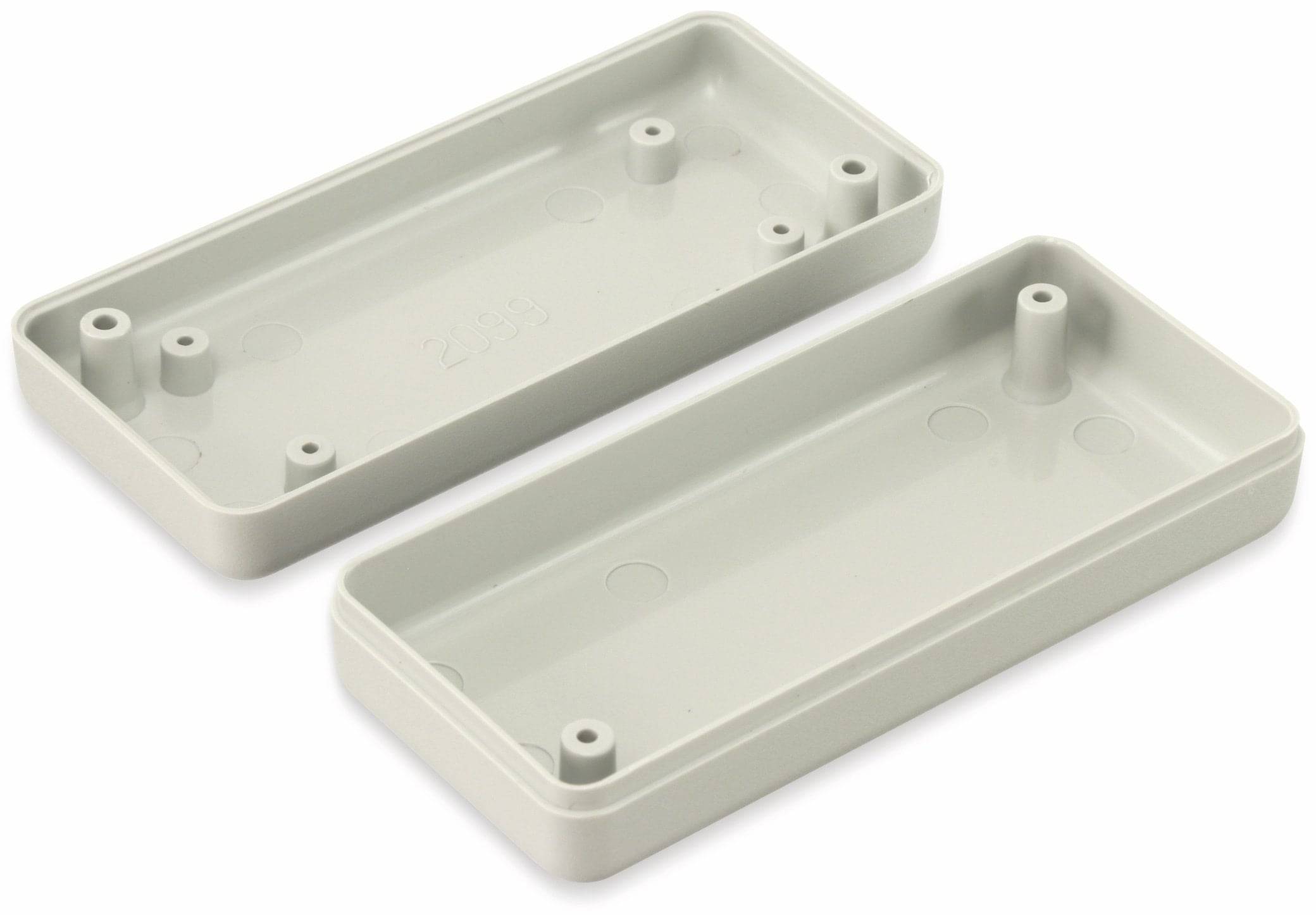 STRAPUBOX Kunststoffgehäuse, Typ 2099 GR, 90 x 40 x 24 mm