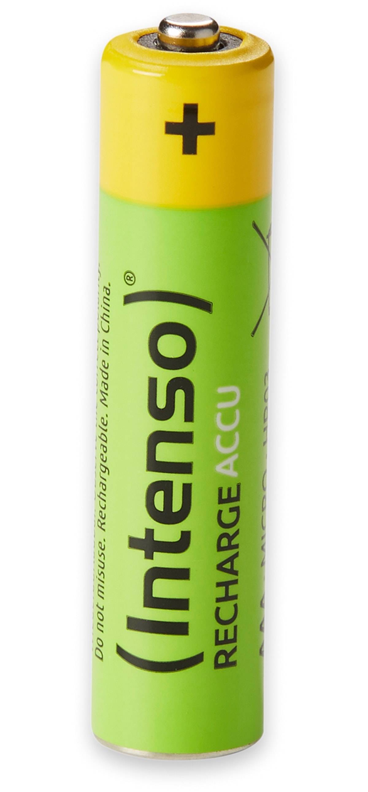 INTENSO NiMH-Akku AAA HR03, 850 mAh, 4 Stück