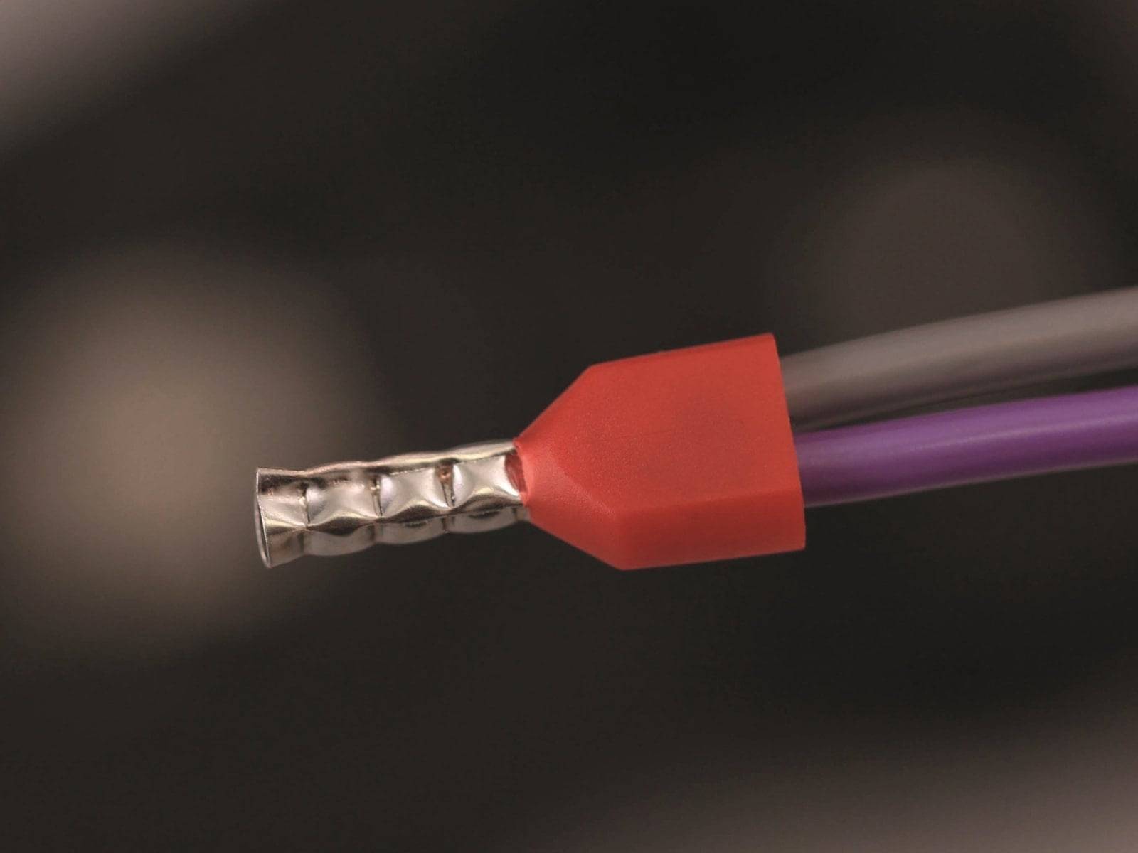 QUADRIOS Zwillings-Aderendhülse 22C436, 1,5 mm², Schwarz, Teilisoliert, 100 Stück