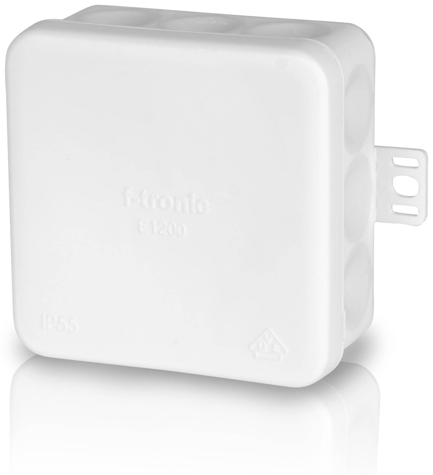 F-TRONIC Abzweigkasten E1200, 80x80x37 mm, weiß
