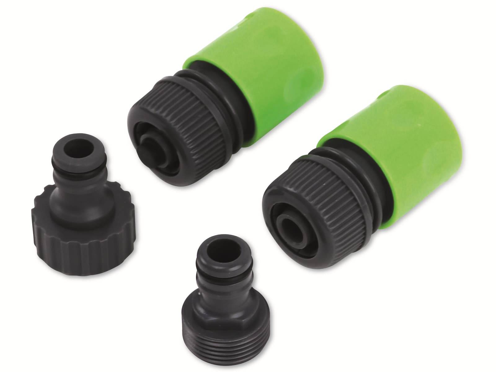 KINZO Gartenschlauch-Anschluss-Set, 4 Stück, 1/2 "