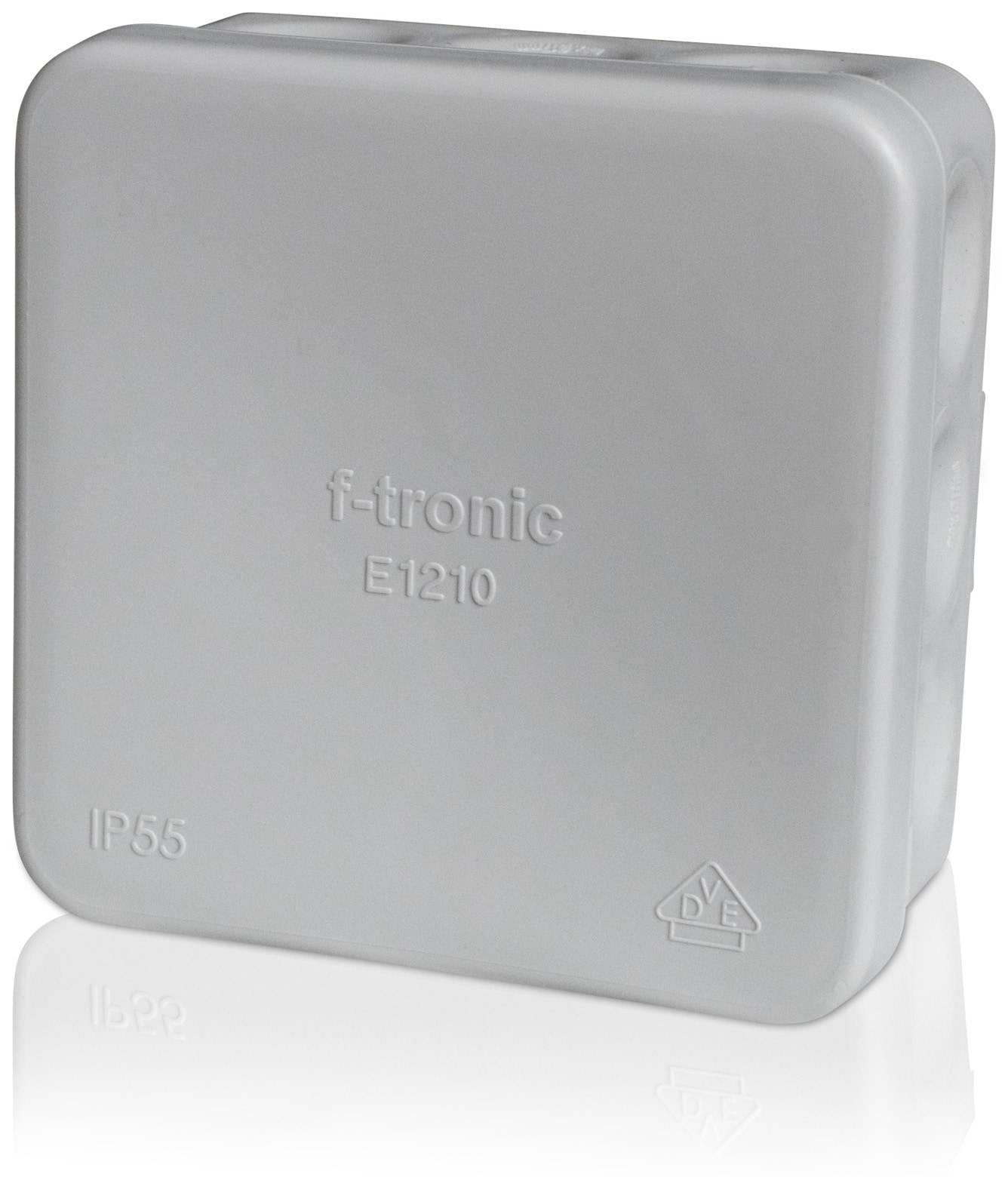 F-TRONIC Abzweigkasten E1210, 80x80x37 mm, grau