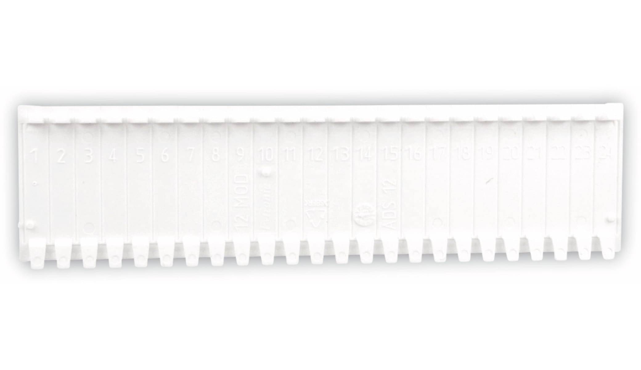 F-TRONIC Abdeckstreifen, 12 Einheiten, weiß, 10 Stück