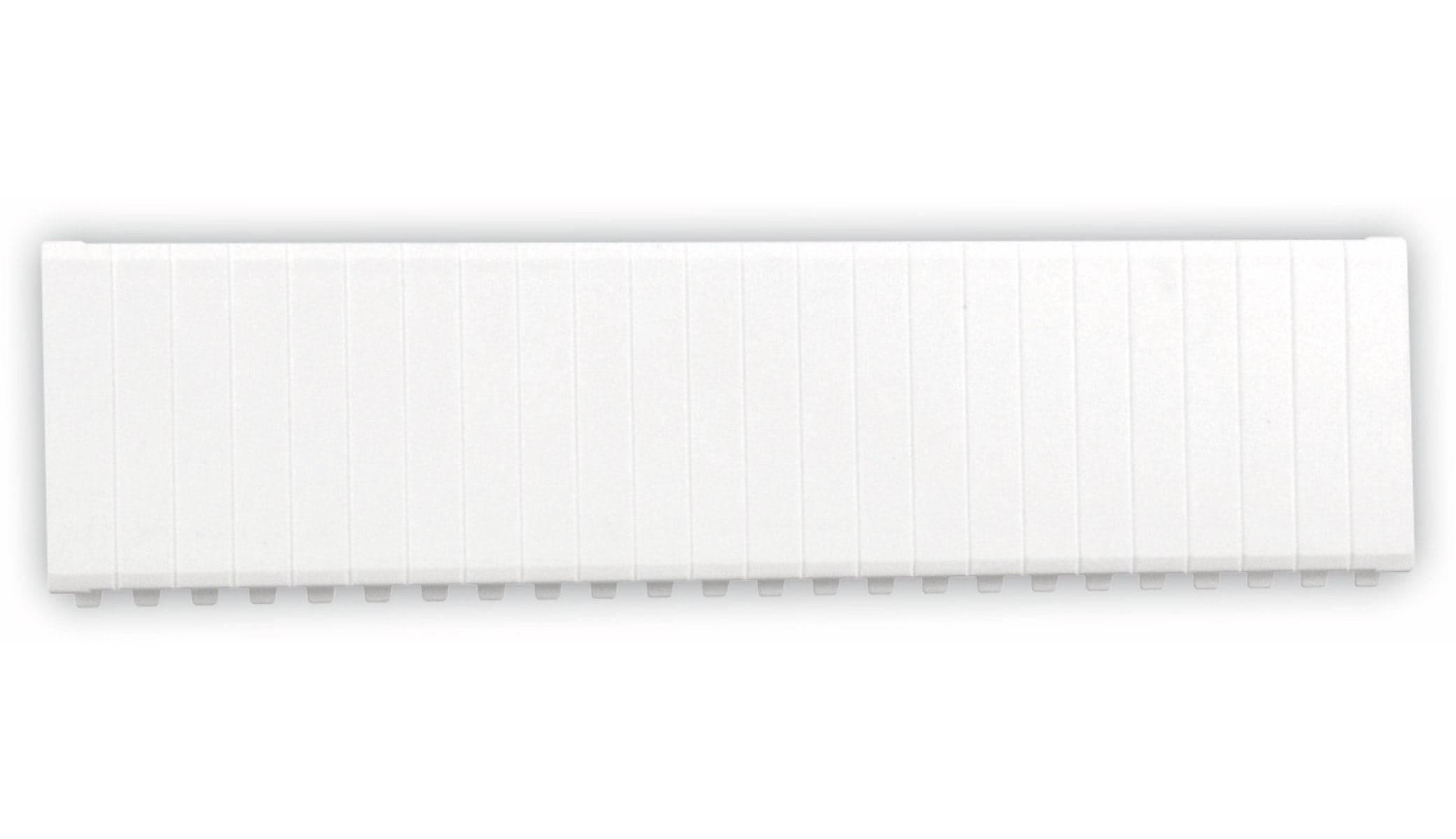 F-TRONIC Abdeckstreifen, 12 Einheiten, weiß, 10 Stück