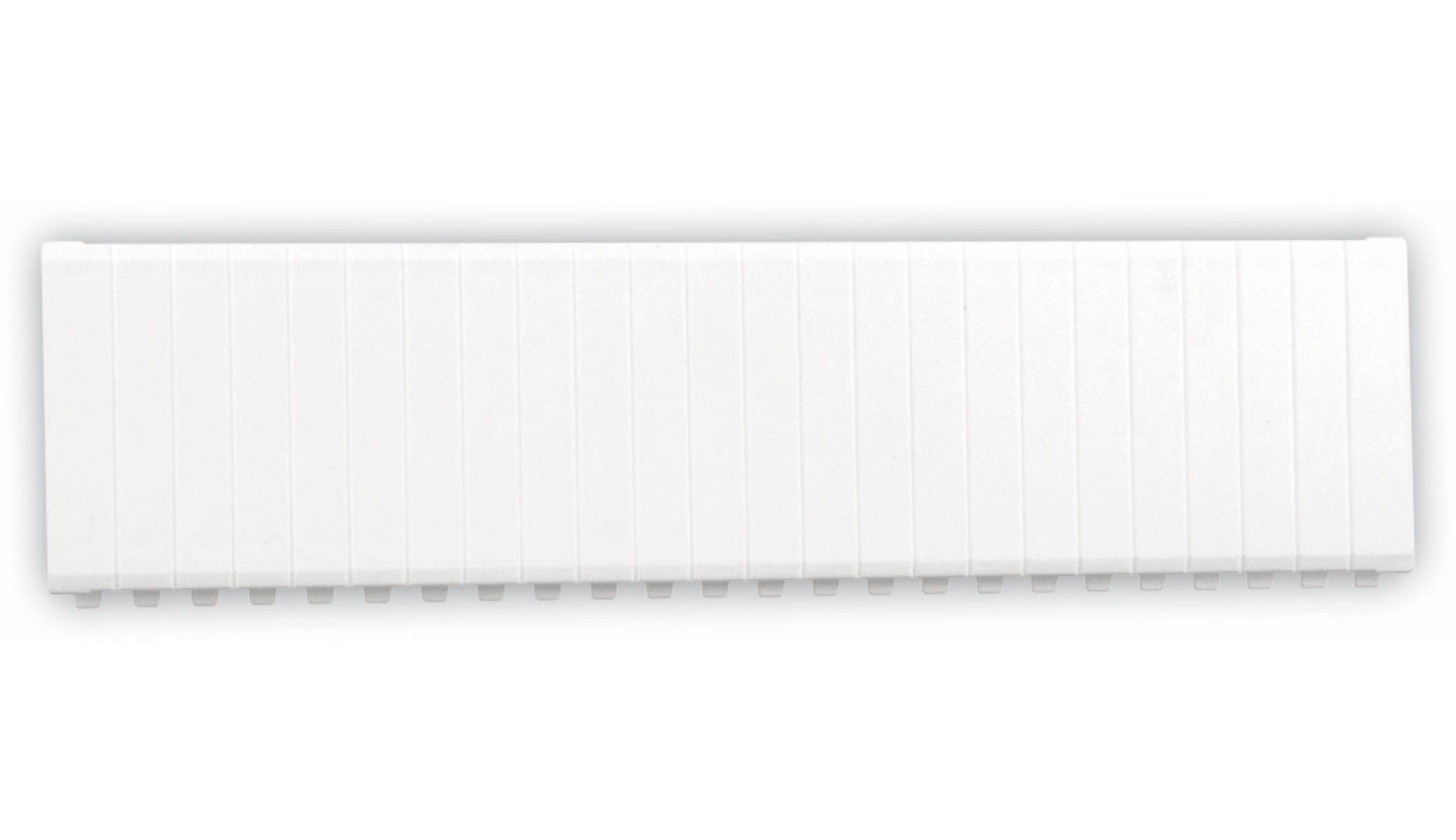 F-TRONIC Abdeckstreifen, 12 Einheiten, weiß, 10 Stück