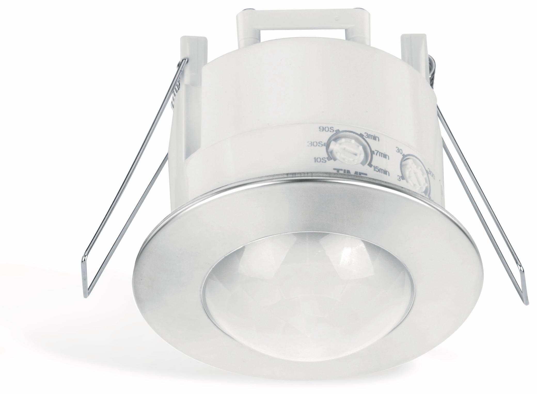 SONERO Deckeneinbau-Bewegungsmelder X-IMS110, 360°, weiß-chrom