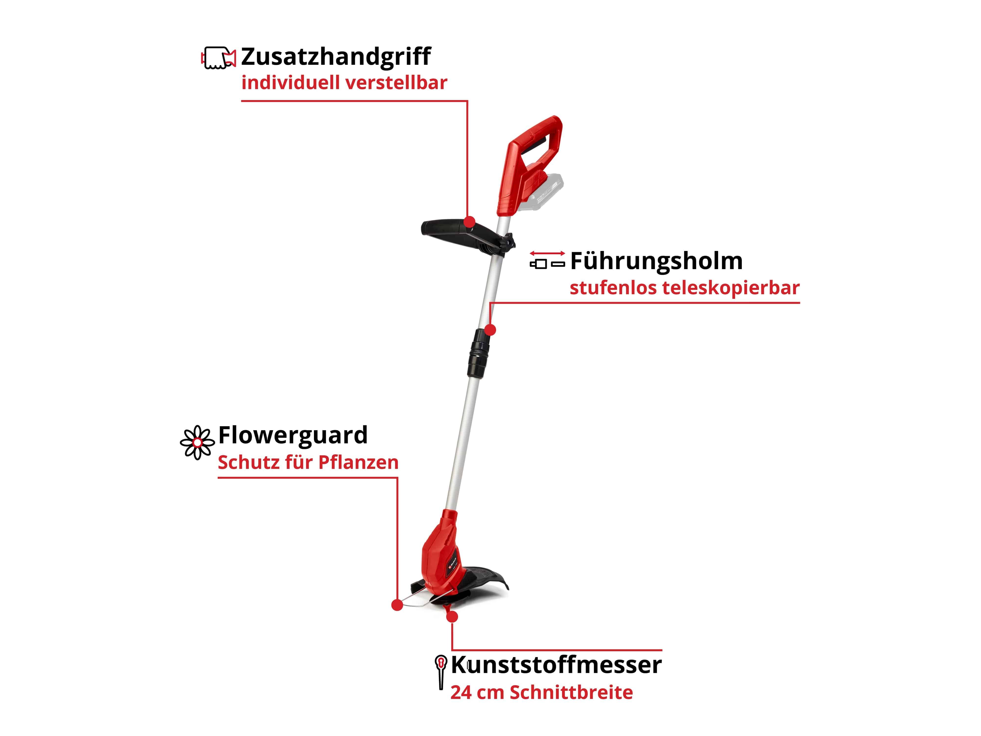 EINHELL Akku-Rasentrimmer 3411123, GC-CT 18/24 Li Solo