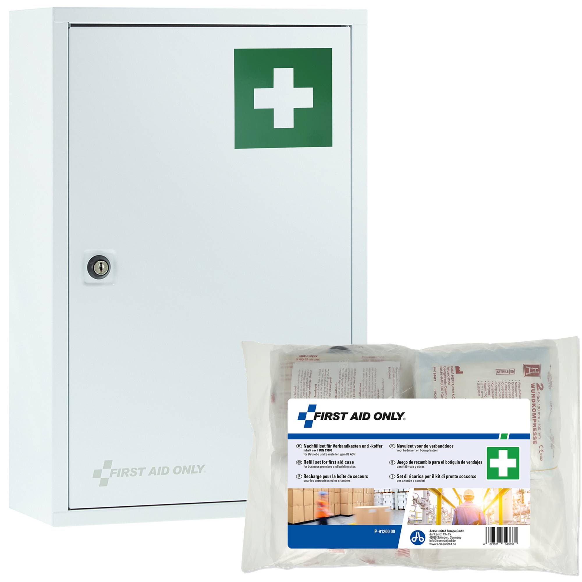 FIRST AID ONLY Erste Hilfe Schrank P-10201-13169 30x46x14cmDIN13169 ws