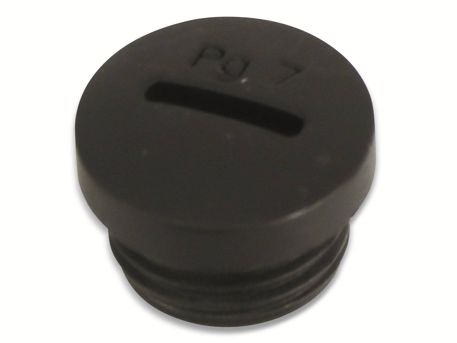 KSS Verschlussschraube, PG, PG-7, schwarz