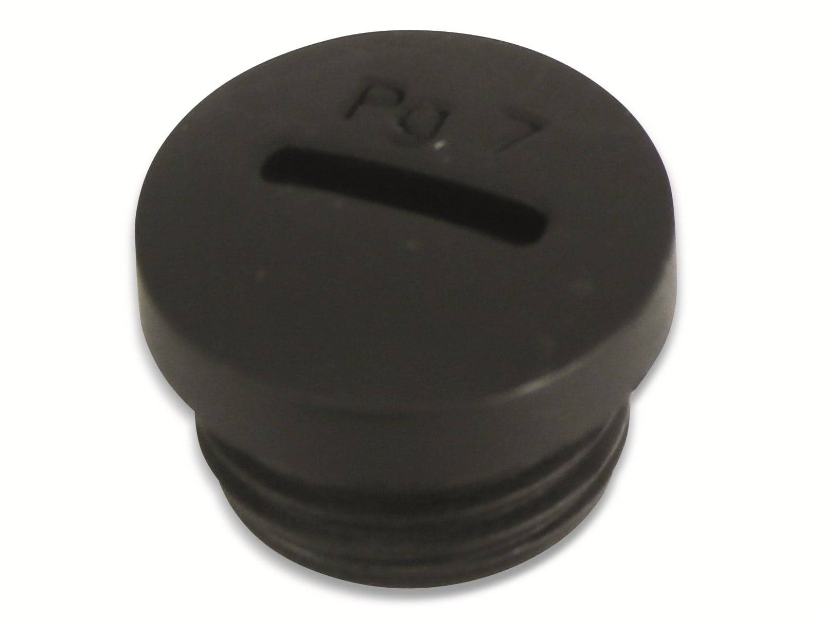 KSS Verschlussschraube, PG, PG-7, schwarz