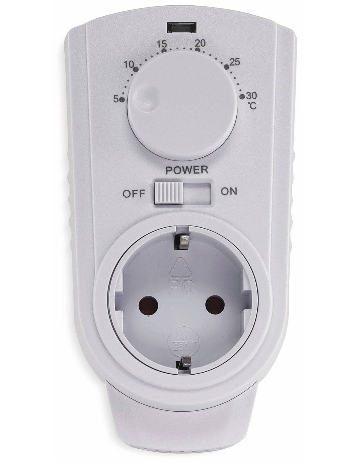 CHILITEC Steckdosenthermostat ST-35, analog, 3500 W