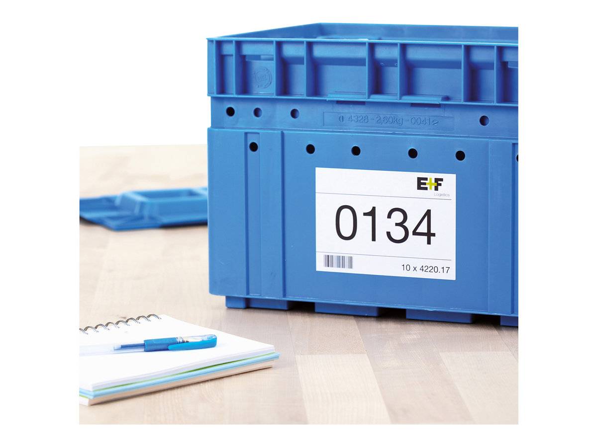 HERMA Premium Permanent selbstklebende matte laminierte Papieretiketten weiß A6 105 x 148 mm 800 Etiketten 200 Bogen x 4