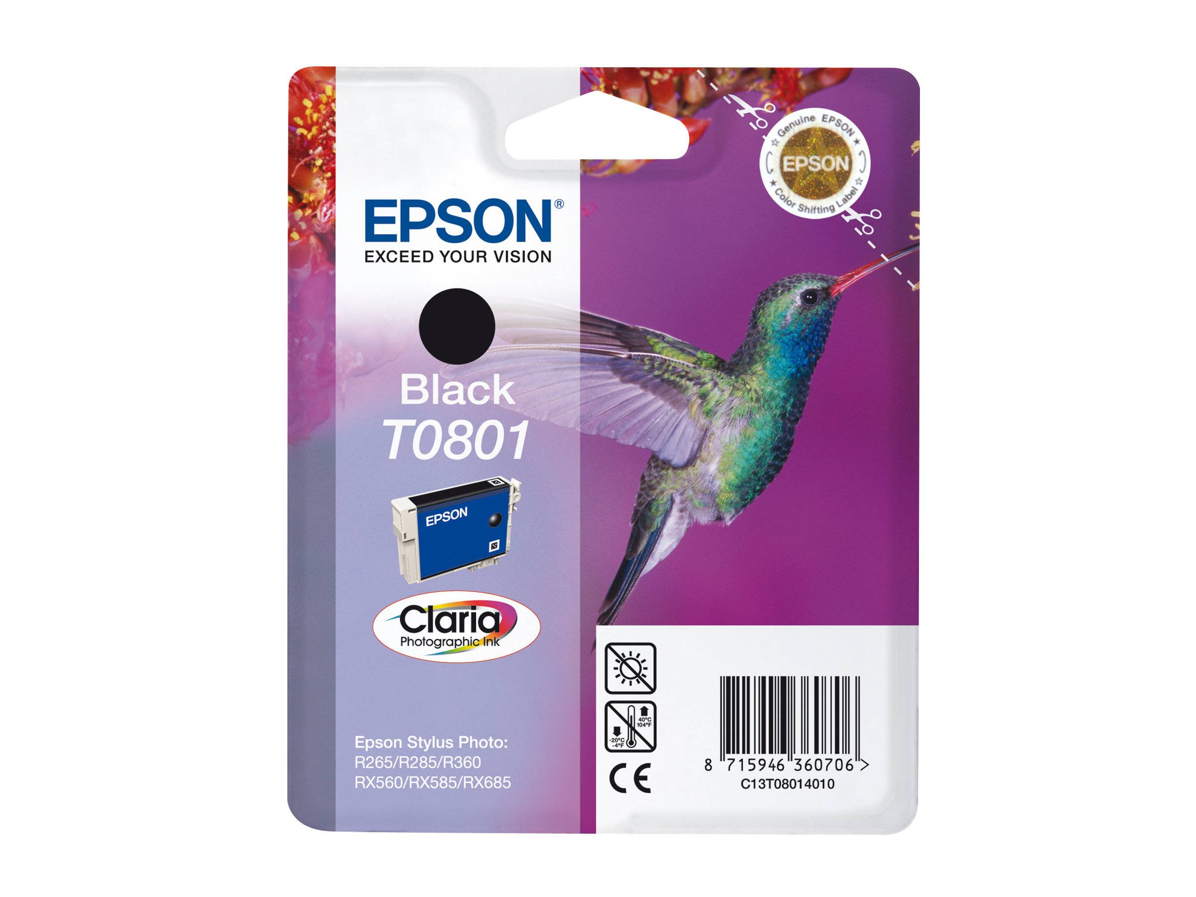 Epson T0801 - Schwarz - original - Blisterverpackung