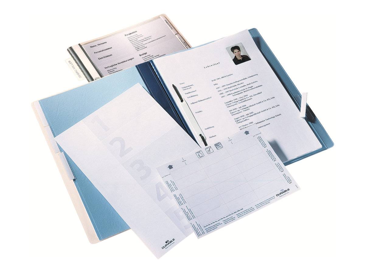 DURABLE - Hängeregister - mit Register - blau