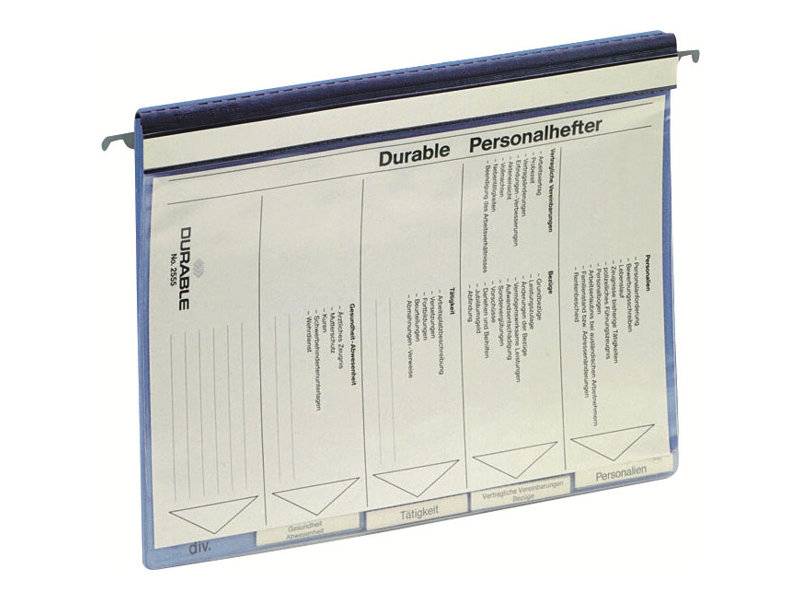 DURABLE - Hängeregister - mit Register - blau