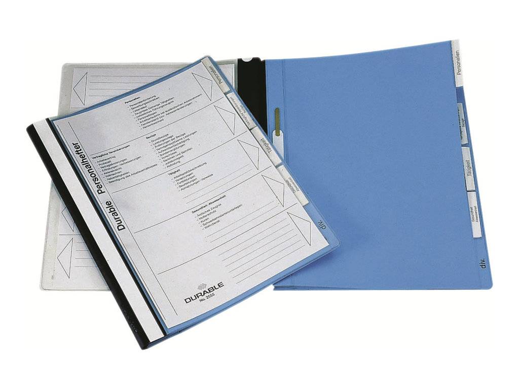 DURABLE - Hängeregister - mit Register - blau