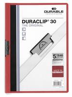 Durable Duraclip 30, Rot, Transparent, PVC, 30 Blätter, A4, 1 Stück(e)