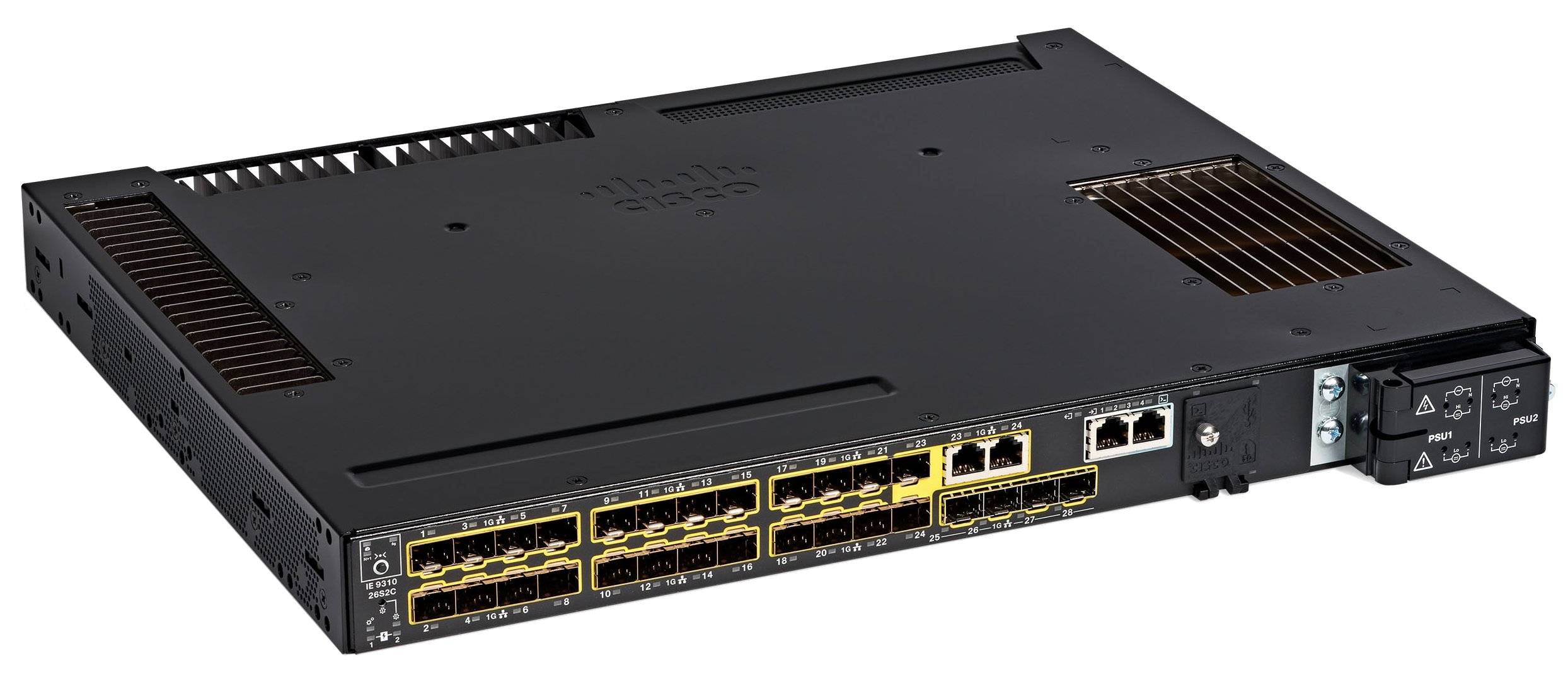 Cisco Catalyst IE9310 Rugged Series - Switch - managed - 22 x Gigabit SFP + 2 x combo 10/100/1000Base-T / 100/1000Base-FX SFP + 4 x Gigabit SFP