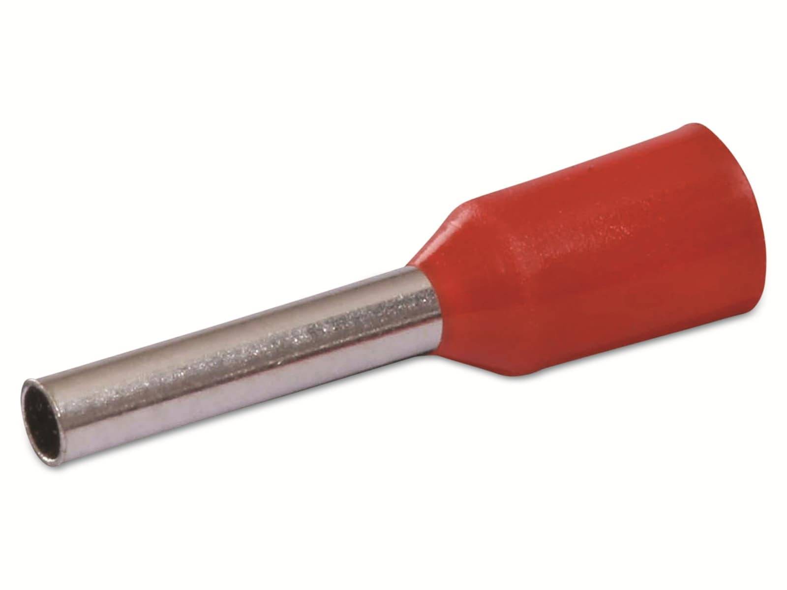 QUADRIOS Aderendhülse, 22C427, 1 mm², Rot, Teilisoliert, 100 Stück