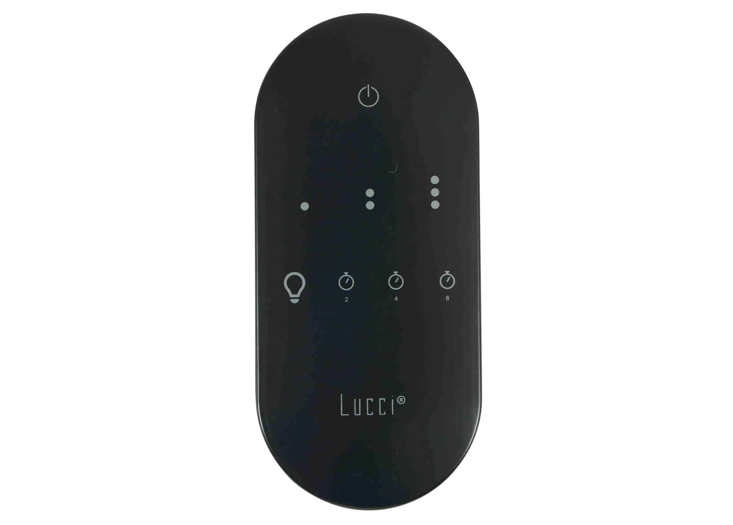Deckenventilator Funk Fernbedienung Lucci Touch Schwarz