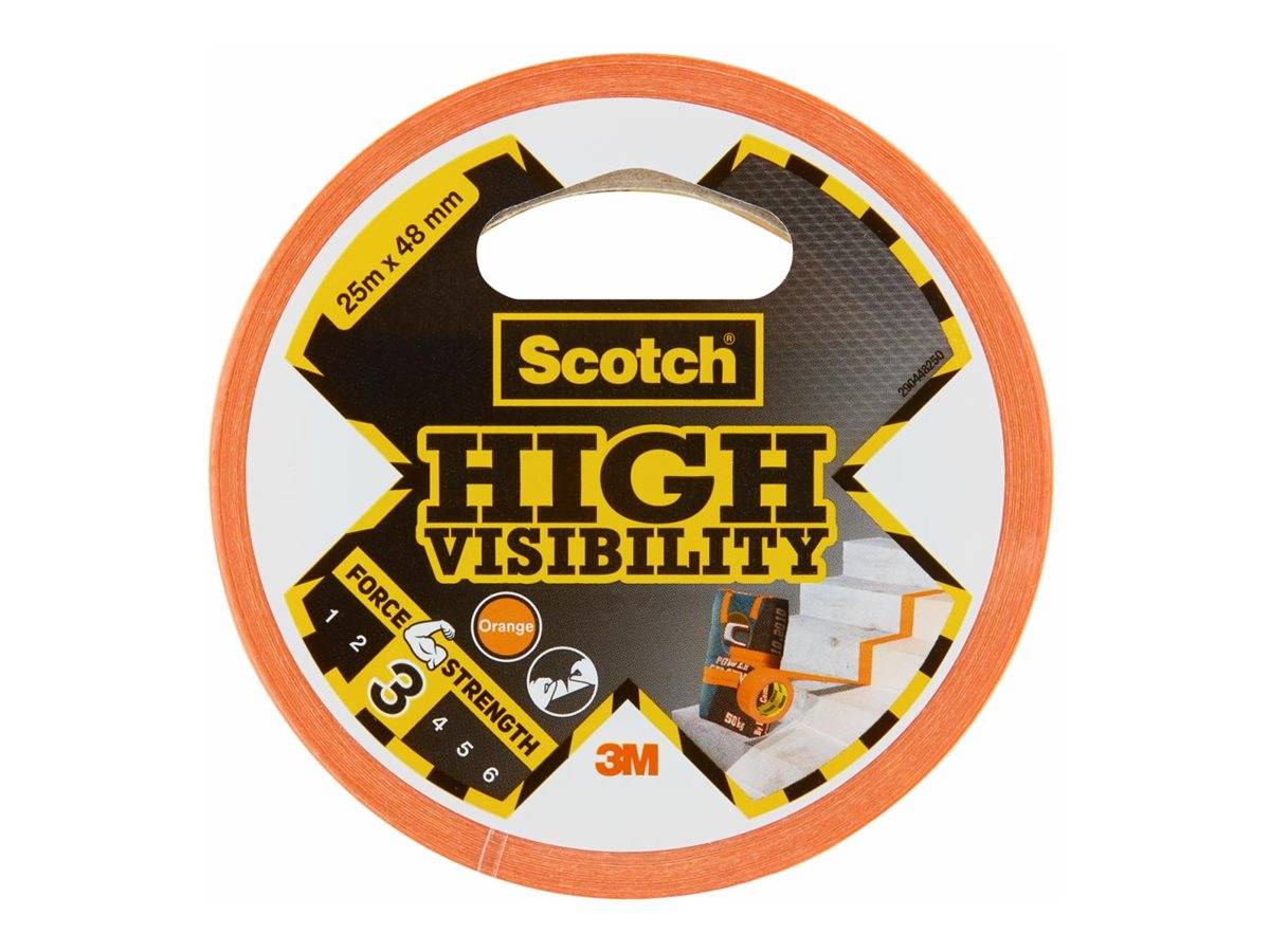 3M Scotch High Visibility - Kraft-Klebeband - 48mm x 25 m - 76.2 mm Kern -