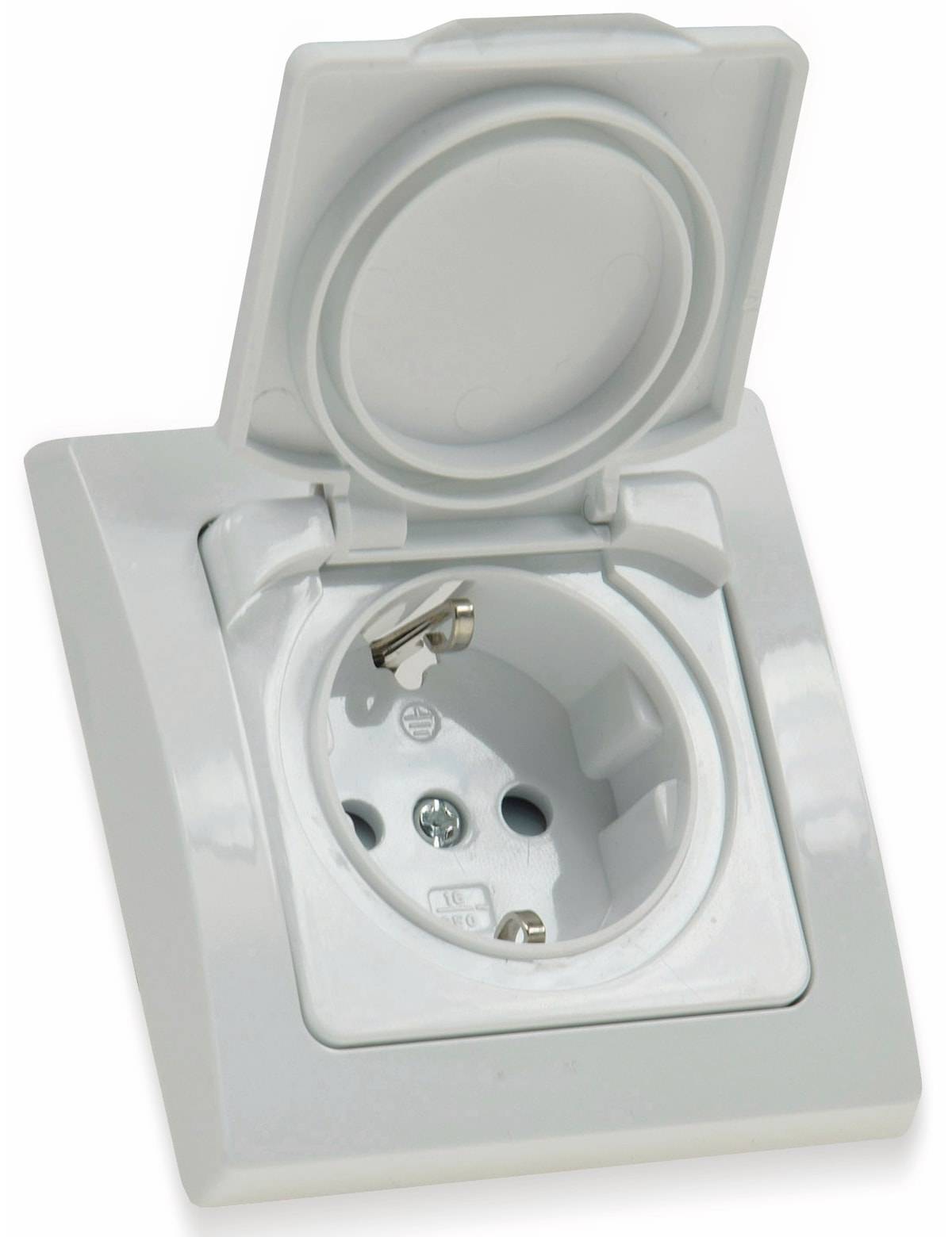 DELPHI Schutzkontakt-Steckdose 16A/250V, weiß, IP44