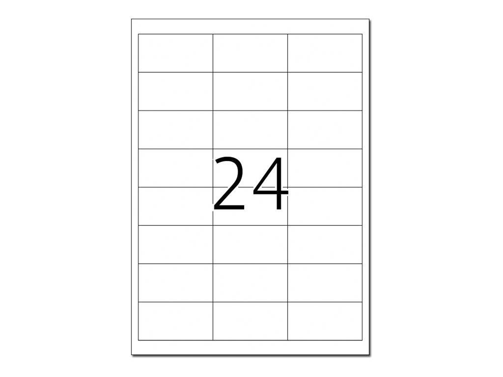 HERMA Premium - Papier - matt - permanent selbstklebend - weiß - 66 x 33.8 mm 600 Etikett(en) (25 Bogen x 24)