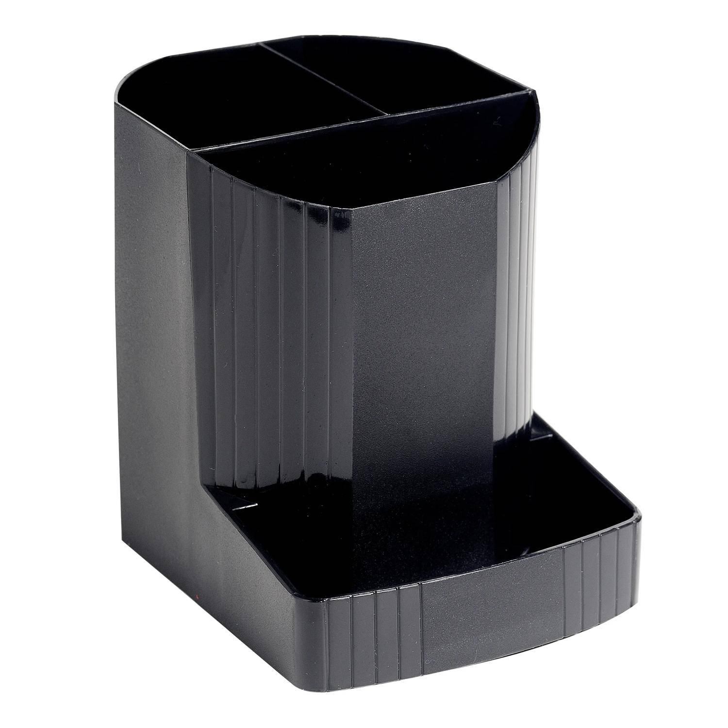 Exacompta Stifteköcher Mini Octo, Ecoblack - Schwarz - 675014D