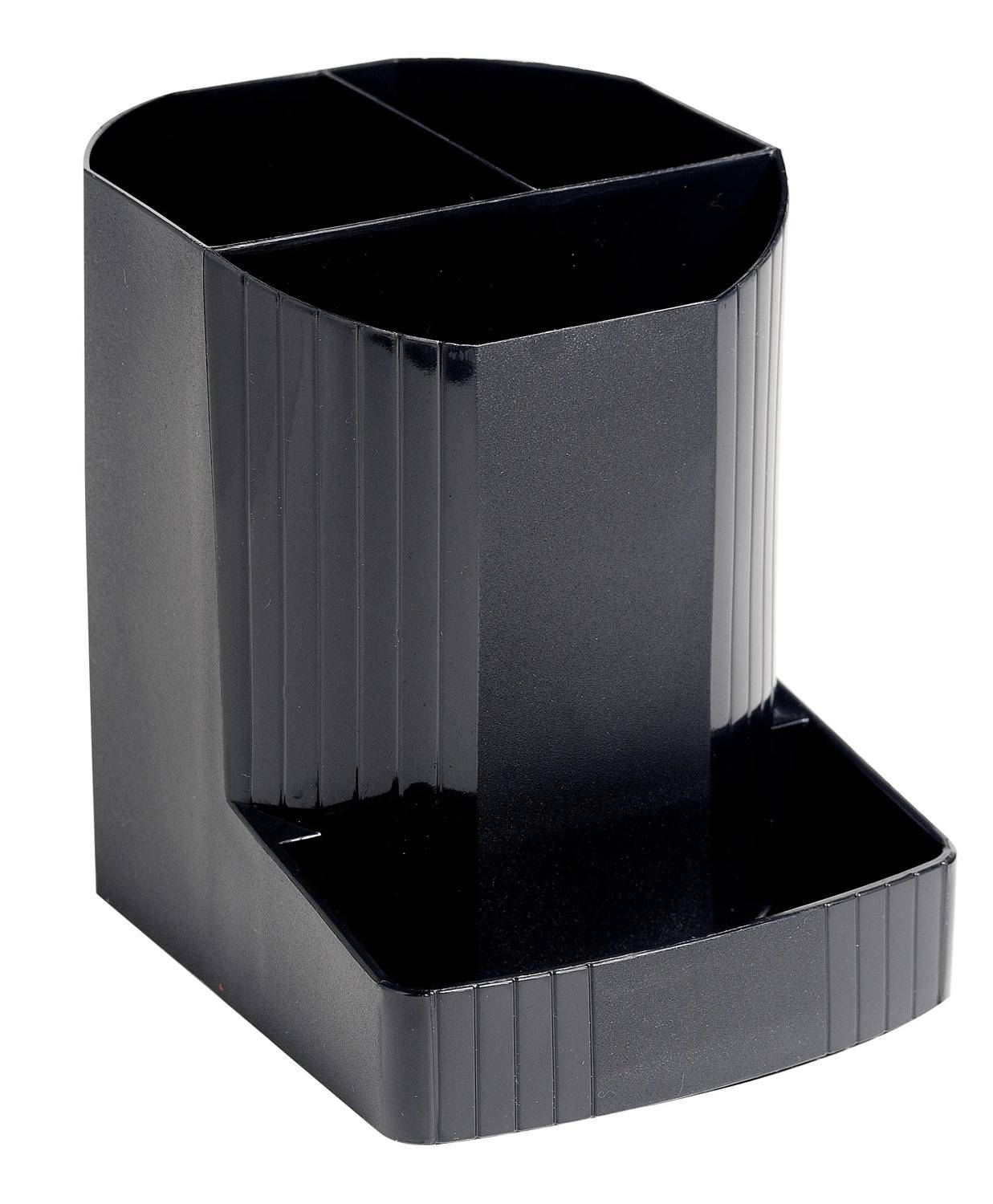 Exacompta Stifteköcher Mini Octo, Ecoblack - Schwarz - 675014D