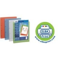 ELBA Präsentations-Ringbuch POLYVISION, 20 mm, farblos aus PP, DIN A4, 4-Ring Reißmechanik, Rückenbreite: 20 mm (959034-
