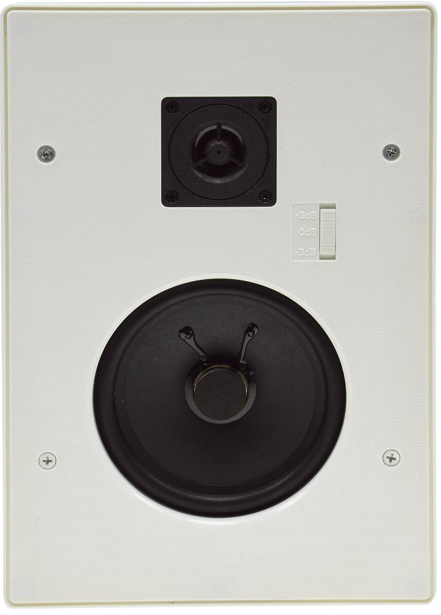 ChiliTec Einbaulautsprecher CTE-34E,eckig, weiß 2-Wege, 287x197mm, 120 Watt