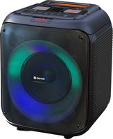 Denver BPS-250 - Bluetooth Party Lautsprecher 400W mit LED Lichtshow Mikrofon-Eingang Akku 8 Zoll Woofer