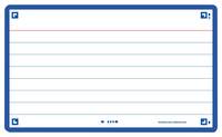 OXFORD - Karteikarten"Flash 2.0" 75 x 125 mm liniert blau marineblauer Rahmen bedruckte