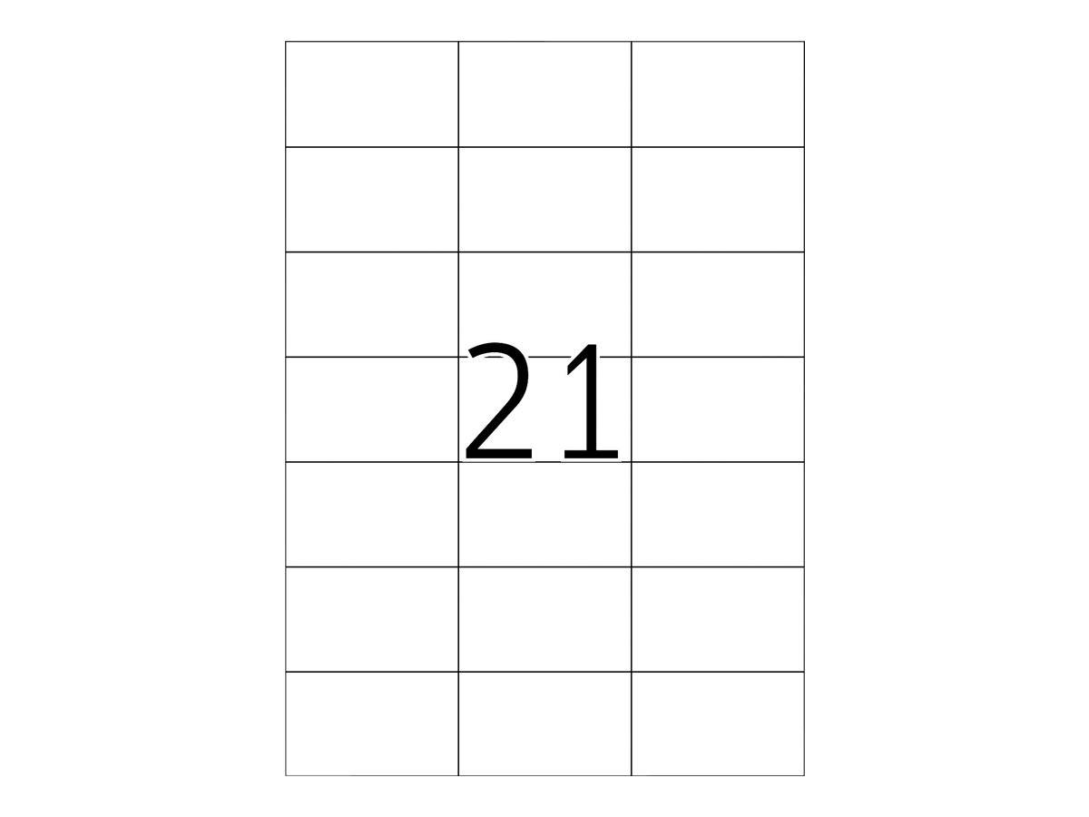 HERMA Etiketten Premium A4 weiß 70x42,3 mm Papier 2100 St. Multimedia-Technik