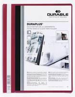 Roter DURABLE Präsentationordner/Mappe mit der Bezeichnung 