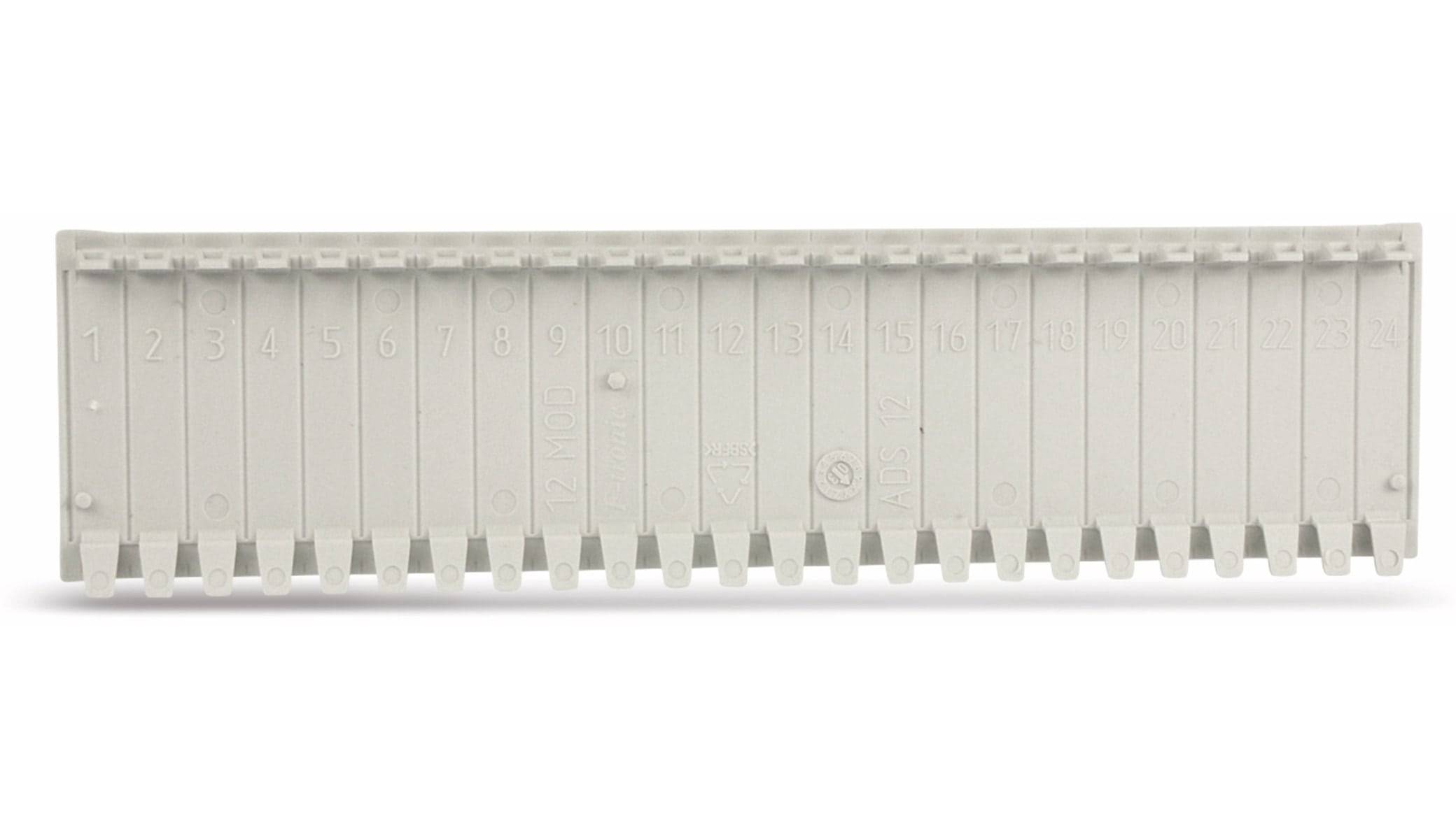 F-TRONIC Abdeckstreifen, 12 Einheiten, lichtgrau, 10 Stück