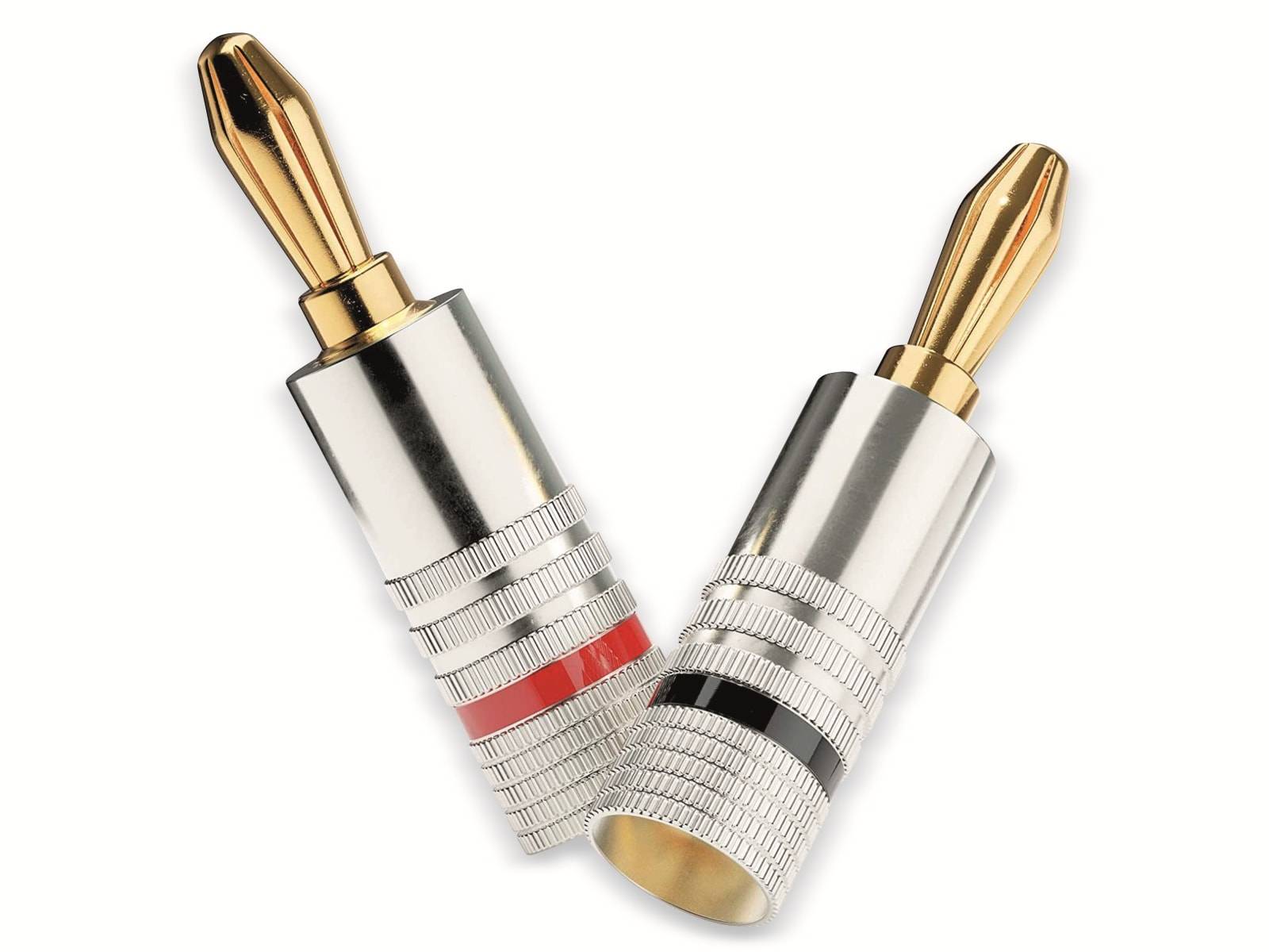 SONERO Bananenstecker-Set 4 Stück, schraubbar