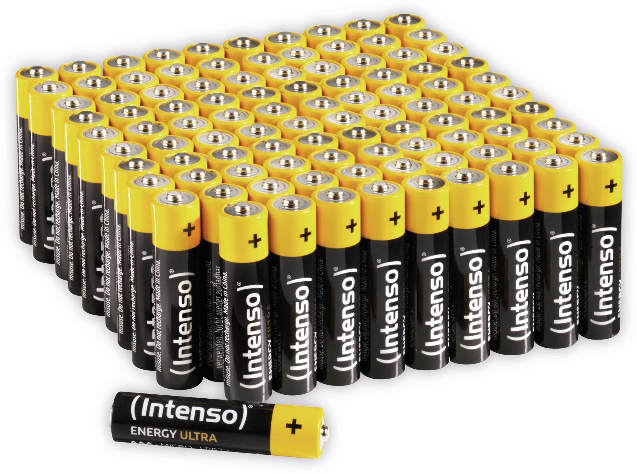 INTENSO Micro-Batterie-Set Energy Ultra, AAA LR03, Alkaline, 100 Stück