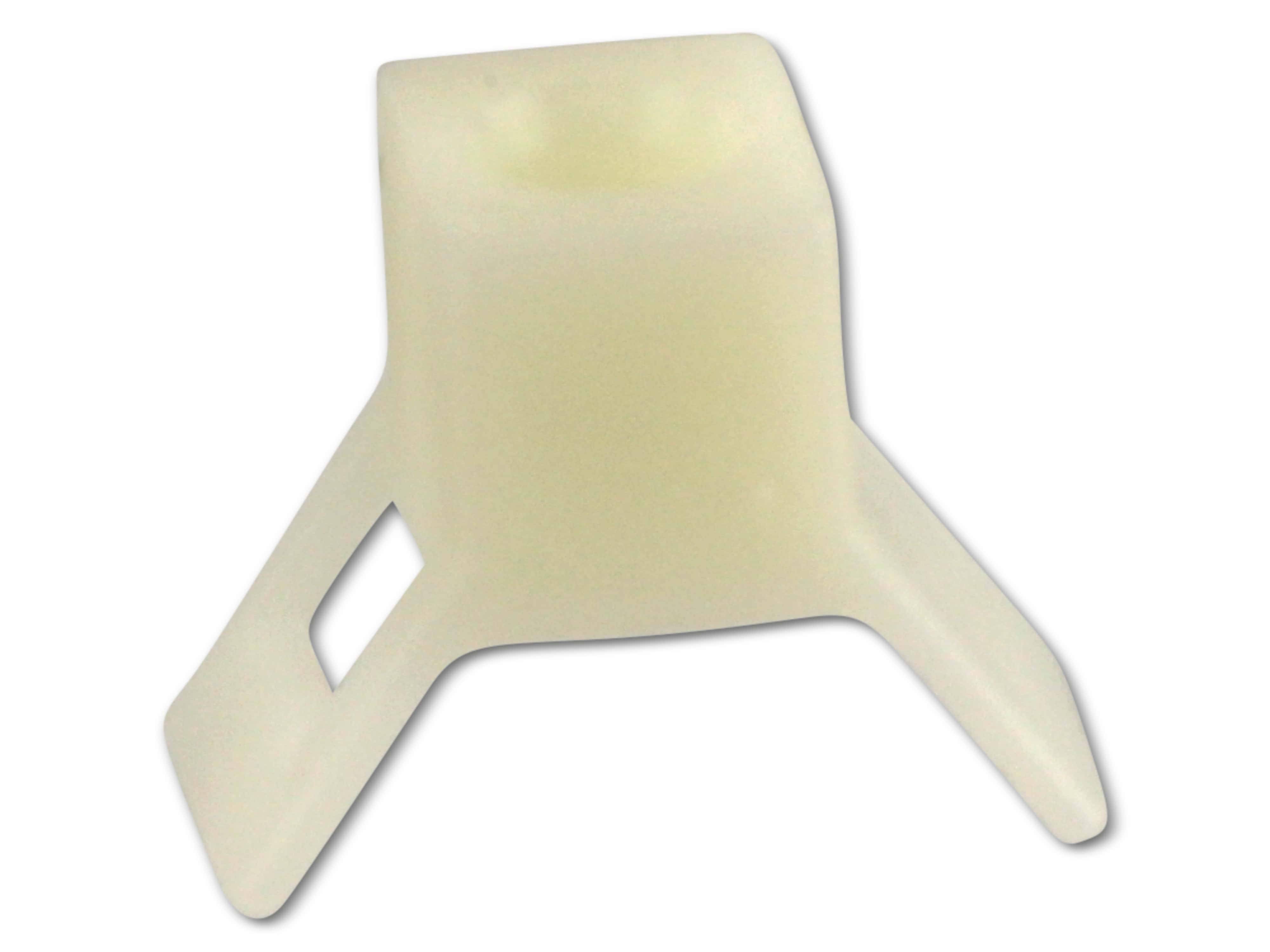 KSS Befestigungssockel schraubbar Polyamid 6.6, Natur, Befestigungsloch 5,3, L=23, B=13,8, 1 Stück