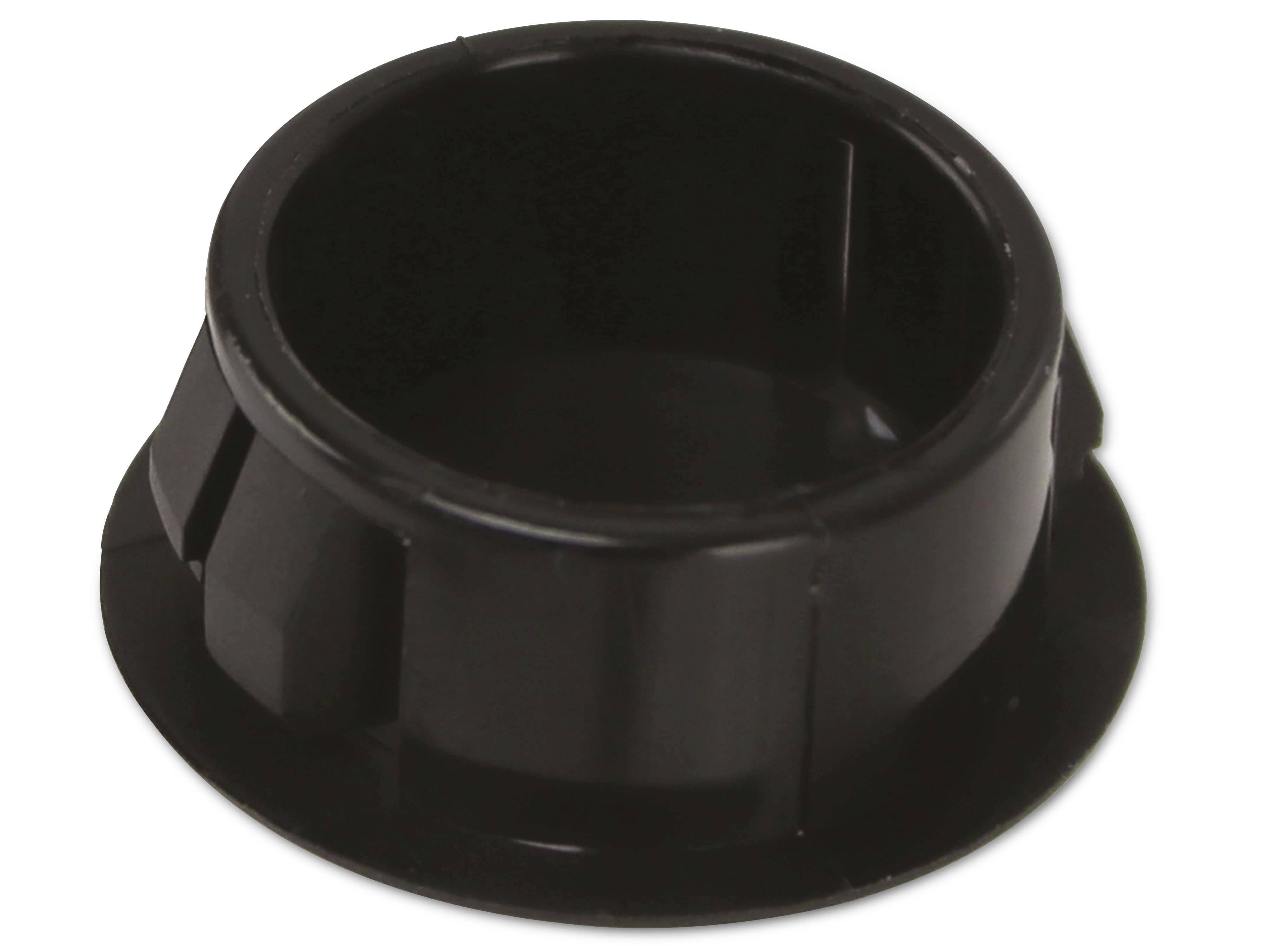 KSS Lochabdeckung Polyamid 6.6, schwarz, für Loch 19,1, Abdeckung-Ø 22,9, 1 Stück