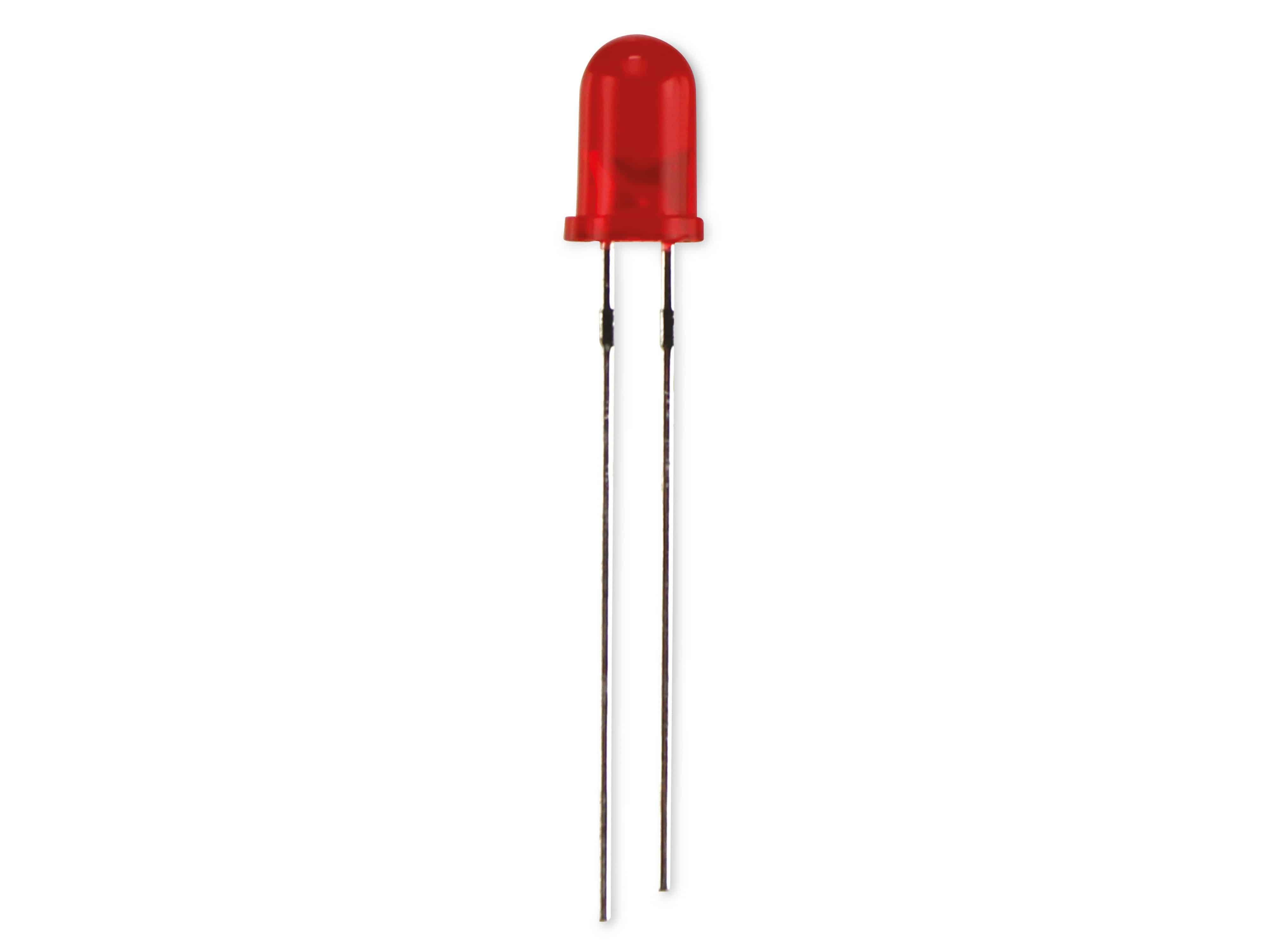KINGBRIGHT LED, L-7113SURDK, Rot, 5 mm (T-1 3/4), 630 nm, 1300 mcd, 30°, Rund