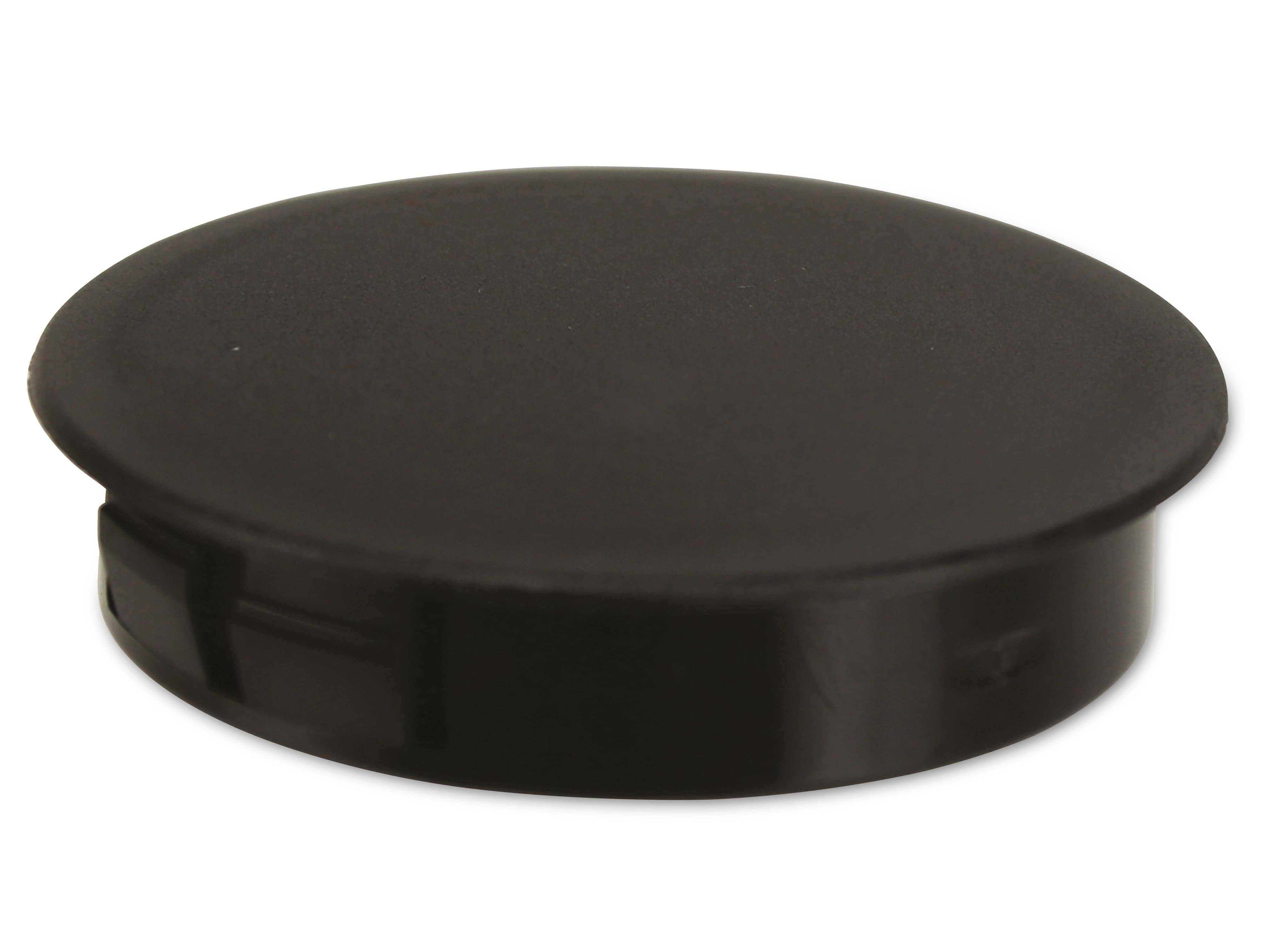 KSS Lochabdeckung Polyamid 6.6, schwarz, für Loch 44,5, Abdeckung-Ø 49,7, 1 Stück